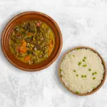 Beef Tajin With Vegetable And Rice